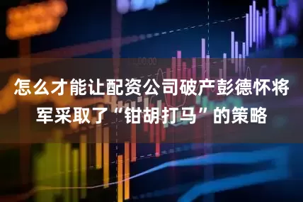 怎么才能让配资公司破产彭德怀将军采取了“钳胡打马”的策略
